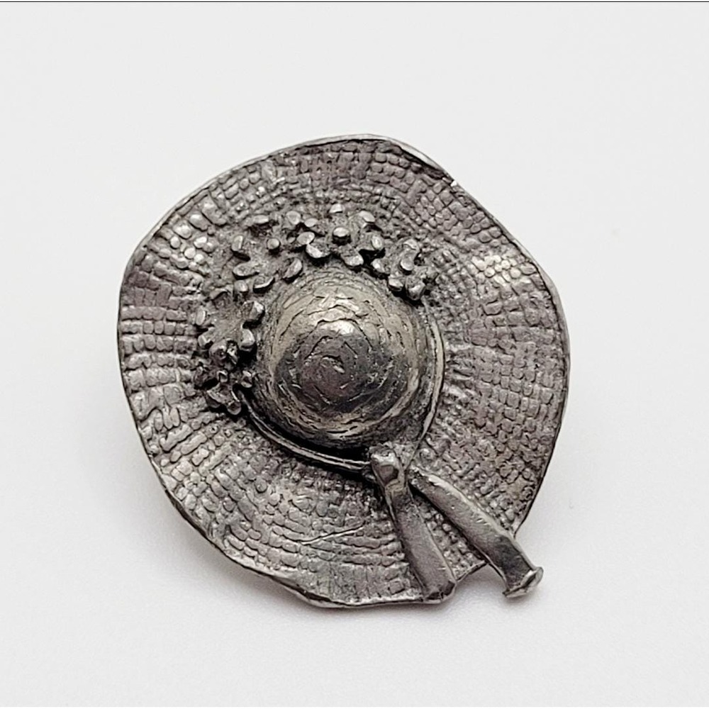 Vintage Hat Bonnet Floral Pin Brooch‎ Gift